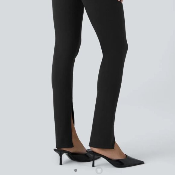 Halara Flex High Waisted Front Split Work Pants - Size SMALL 4/6 - Picture 3 of 4